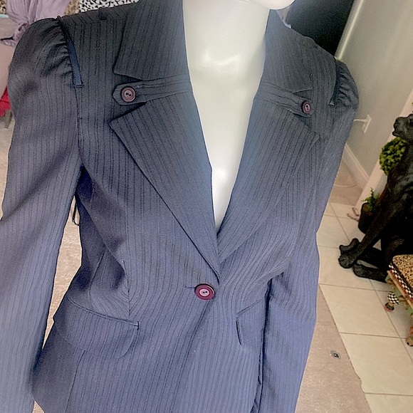 Bebe Navy Jacket - Picture 1 of 4